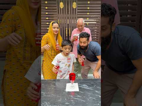Pouring The Water Challenge who Is The Unlucky One? #familygames #familychallenge
