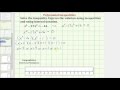 Polynomial Inequalities and Interval Notation