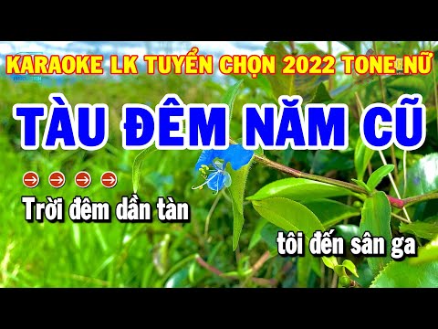 Karaoke Liên Khúc Nhạc Sống Tuyển Chọn Tone Nữ | Tàu Đêm Năm Cũ – Vùng Lá Me Bay | Karaoke Thanh Hải