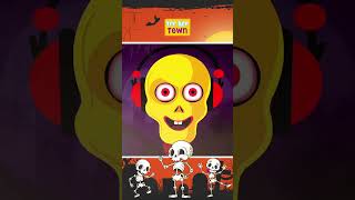 🌈เรียนรู้สีต่างๆ กับโครงกระดูกสุดฮา 💀 #shorts #skeleton #kidssong #teeheetownthai