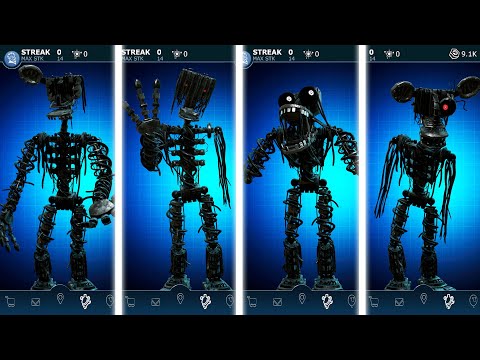 Ignited Endos Animatronics FNAF AR Workshop Animations