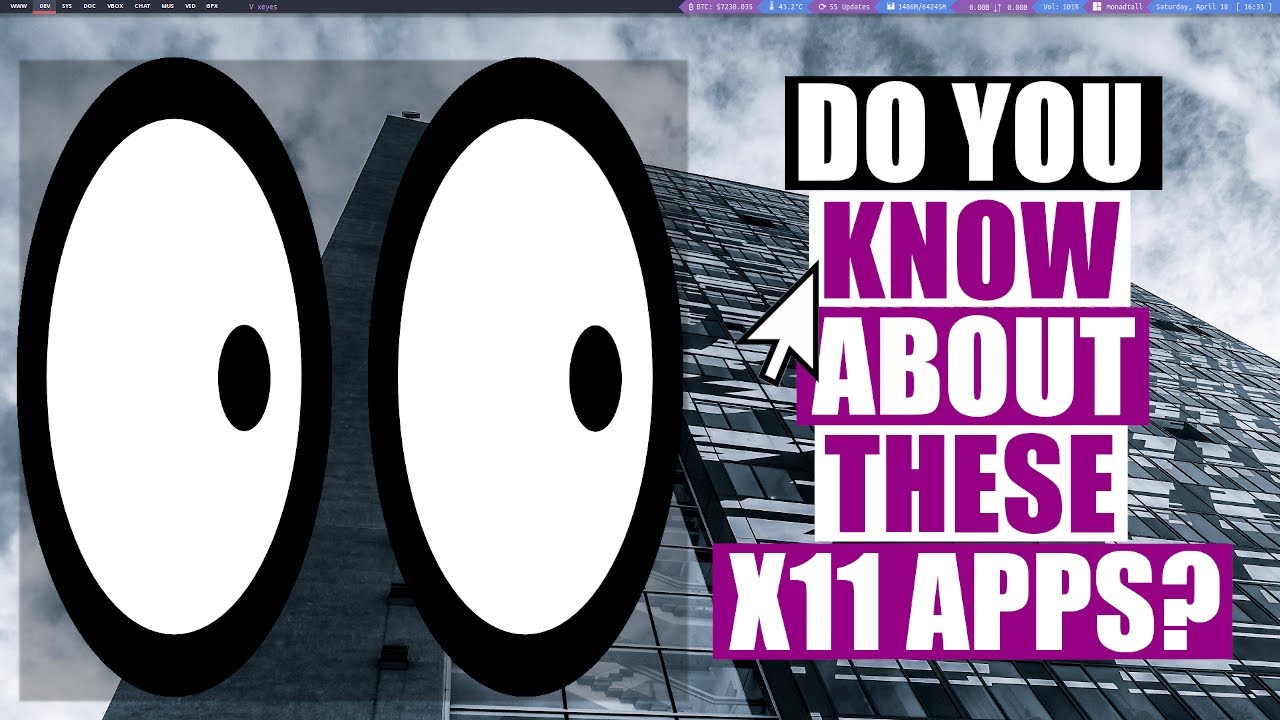 Some Useful And Some Not So Useful X11 Apps DistroTube