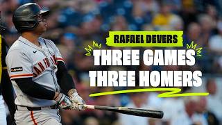 Rafael Devers Hits Home Runs in Three Consecutive Games | San Francisco Giants Highlights