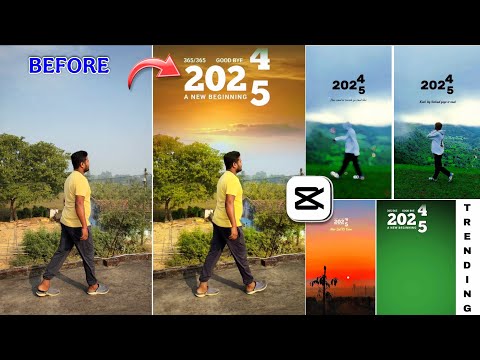 HAPPY NEW YEAR 2025 GREEN SCREEN 🎉 || TRENDING REELS VIDEO EDITING 💥 | CAPCUT VIDEO EDITING