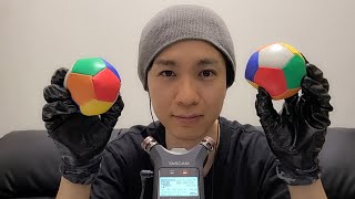 ASMR Sticky Tapping Layered Lid sounds etc. ペタペタタッピングとフタの音など🎵