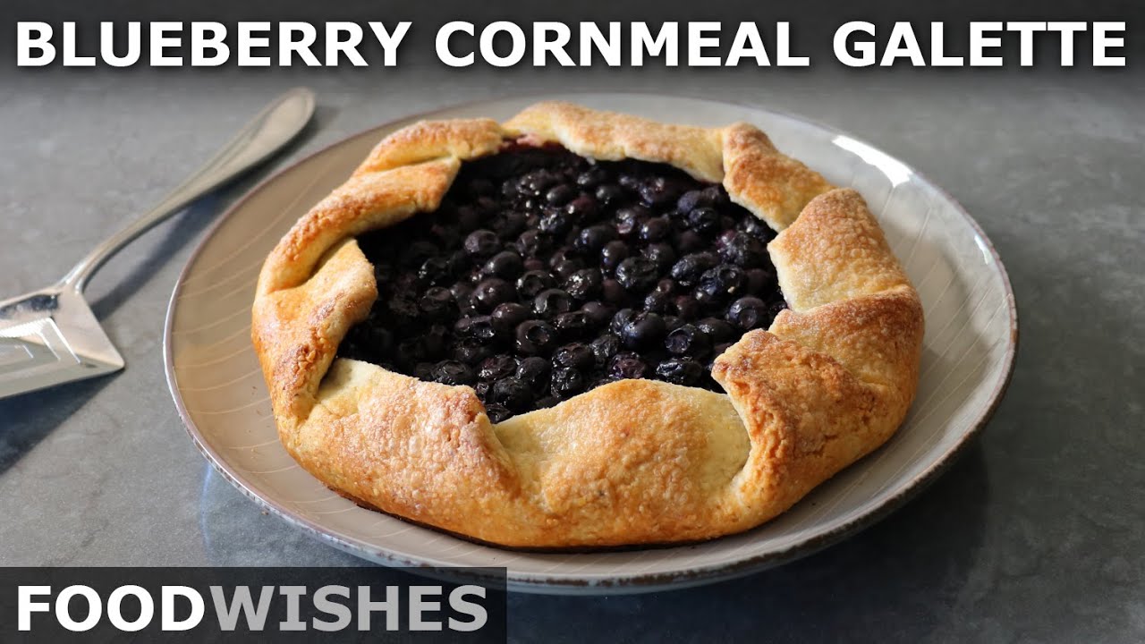 Blueberry Cornmeal Galette - Freestyle Blueberry Tart