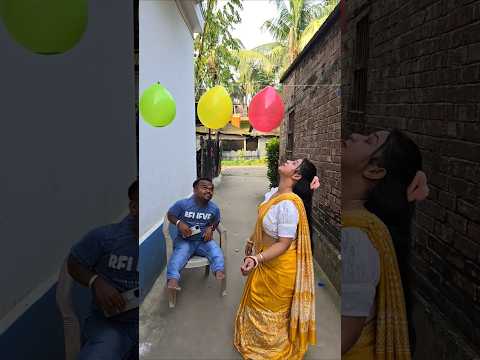 Four colours ballon next level prank..🤔😱🤣😜😎#shorts  #shortvideo #comedy #funny #prank #bangladesh