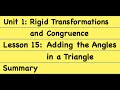 Triangle Angles and Relationships