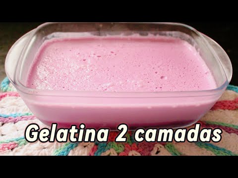 Sobremesa de Gelatina 2 Camadas: Pronto em 20 Minutos!