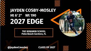 Jayden Cosby-Mosley - 2027 EDGE - The Benjamin School