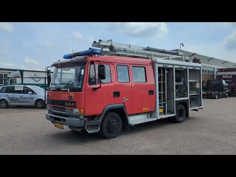 DAF AE45CE 210FF 4x2 Euro2 Ziegler TS08 LD2.800 HD265 T1.500Liters - 8 persoons - ManualGearbox | Vrachtwagens | Brandweerwagen