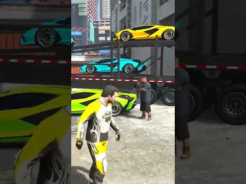 MICHAEL HELP RICH LAMBORGHINI SCAMMER AND GOT PRANKED! 🤣🔥 | SHADOW GAMERZ #shorts #gta5