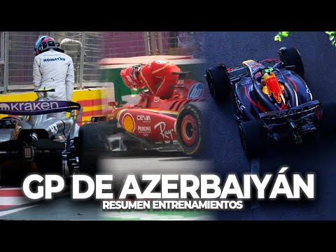 LECLERC y PÉREZ al MANDO en BAKÚ; COLAPINTO al MURO | PRÁCTICAS GP de AZERBAIYÁN - F1 2024