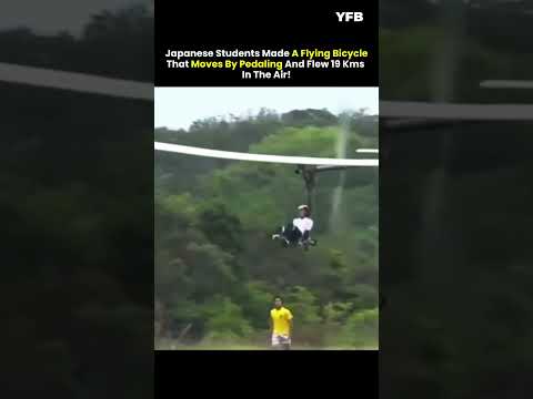 FLYING BICYCLE MADE BY JAPANESE STUDENTS #shorts #trending #trendingshorts #japan #viralvideo #viral