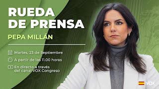 🔴 DIRECTO | Rueda de prensa de Pepa Millán