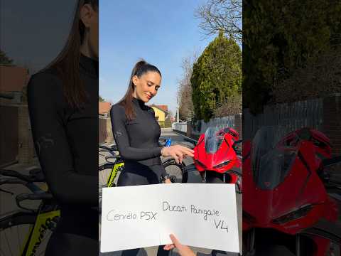 Blind Choice: Panigale V4 or Cervélo P5x? #triathlete #bike #ducati #cycling #cyclista #cyclist