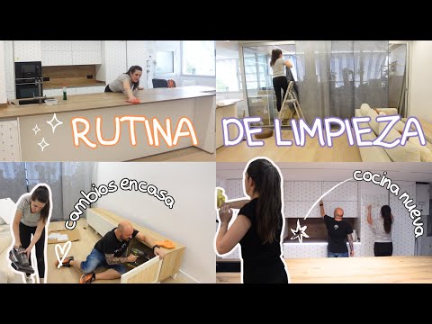 RUTINA de LIMPIEZA mi NUEVA COCINA UNIDA al SALÓN