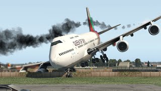 B747 Pilot Performs Miracle Landing After Complete Engine Failure | XP11