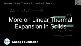 More on Linear Thermal Expansion in Solids