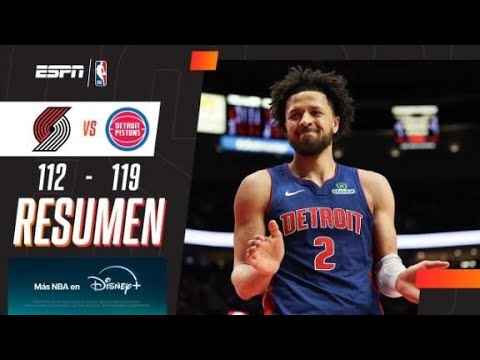 AJUSTADA VICTORIA DE LOS PISTONS EN CASA DE LOS BLAZERS | Portland 112-119 Detroit | RESUMEN