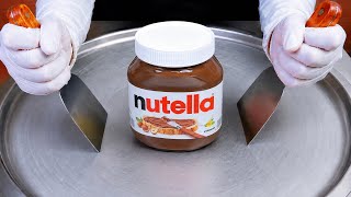Massive Nutella - Ice Cream Rolls | Satisfying Visual ASMR