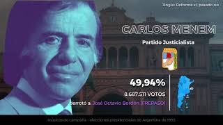(INÉDITO) Jingle "Reforma si, pasado no" - Carlos Menem (1995)