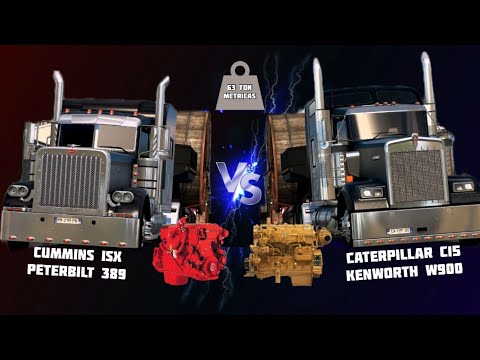Hill Climb Kenworth W900 ISX 650HP VS Peterbilt389 CAT C15 625HP 🔥