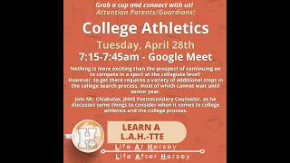 ☕Learn A L.A.H-tte: "College Athletics" (4.28.26)