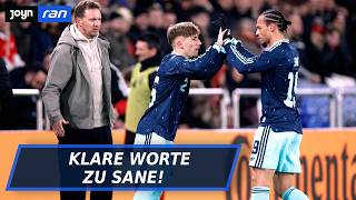 DFB-Team: Chance verspielt? Nagelsmann wird bei Sane deutlich