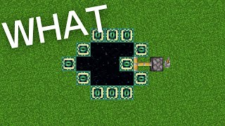 What Happens If You Use a Piston on an End Portal?! (Minecraft What)