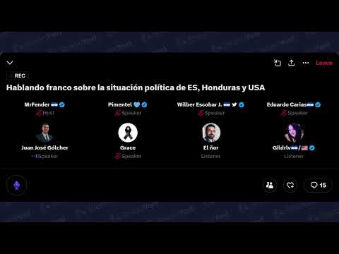 Hablando franco sobre la situación política en El Salvador, Honduras, Estados Unidos y el mundo