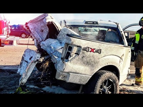EXTREME ROLLOVER CRASH CAUGHT ON DASH CAM