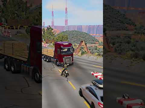 Realistic Highway Car Crashes #199
