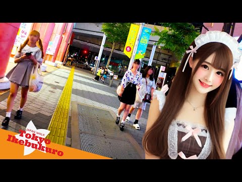 Tokyo Ikebukuro 🐶Night walk♪💖4K non-stop 1 hour