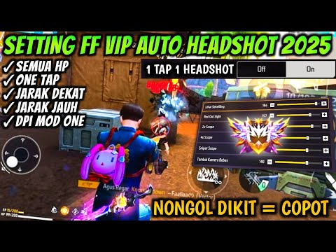 2025 UPDATE { SENSI FF AUTO HEADSHOT } ⚙️🔓CARA SETTING SENSITIVITAS FF AUTO HEADSHOT & SETTINGS