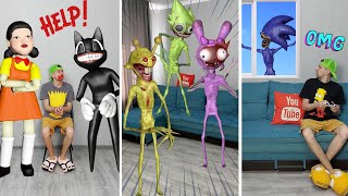 Sonic Shin, Sprunki, Squid Game Doll, Cartoon Cat, SCP in real life | Compilation #shorts