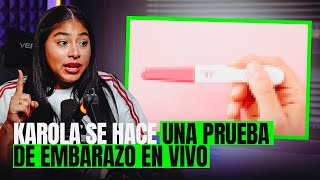 ¿Karola embarazada de Dedimar? ¡Se hace la prueba en vivo! 😱