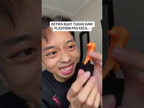 DRAMA Adinsyach, Ketika buat tugas dari plastisin ps kecil #shorts