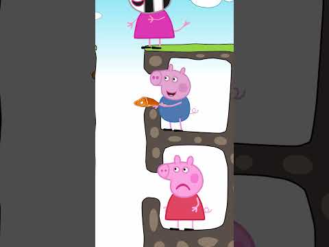 Naughty George pig didn't listen to his mummy | Funny Animation 🤣🤣🤣 #shorts #animation #story