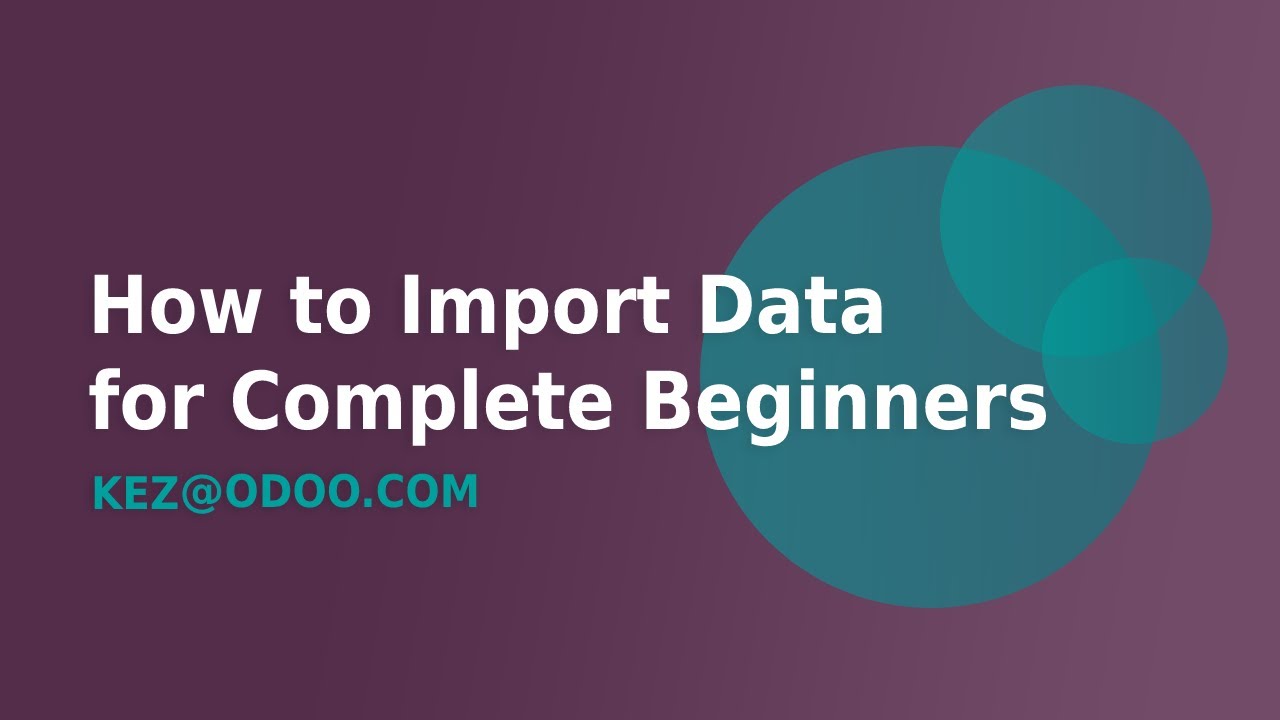 How to Import Data into Odoo for Complete Beginners | 6/6/2023

Welcome to our comprehensive tutorial on how to import and export data in Odoo! In this beginner-friendly video, we'll walk you ...