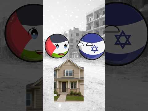 Israel Memberikan Rumah Untuk Palestina #shorts #countryballs