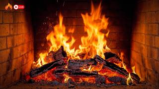 🔥 Quiet Fireplace Night 12H | Crackling Logs for Sleep