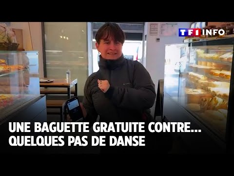 Une baguette gratuite contre... quelques pas de danse｜TF1 INFO