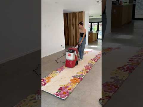 Deep cleaning my wedding aisle rug ๐งผ๐ #satisfying #carpetcleaning #diy