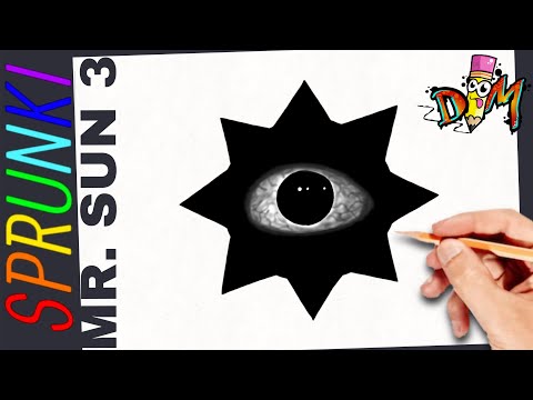 Como Dibujar a MR. SUN FASE 3 de SPRUNKI INCREDIBOX | paso a paso | how to draw mr. sun phase 3