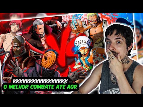 (A MELHOR!) REAGINDO ao Akatsuki VS. Shichibukais | Combate de Rimas [Prod. Sobral] | REACT // Nai