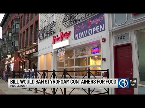 YouTube video thumbnail: Connecticut Lawmakers Propose Ban on Styrofoam Takeout Containers
