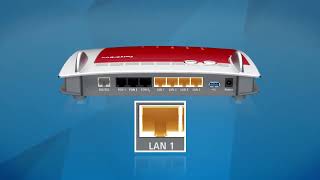 Op internet per kabel  of glasvezelmodem