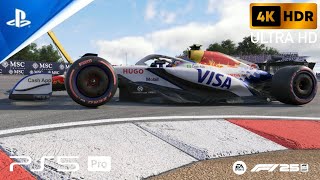 PS5 Pro 4K HDR Liam Lawson qualifying United States GP Ultra Immersive F1 25