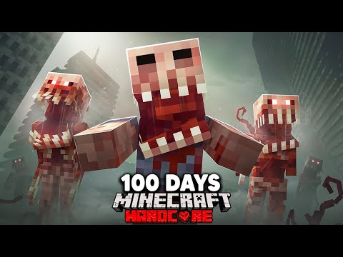 I Survived 100 Days in a Nuclear Infection in Hardcore Minecraft...